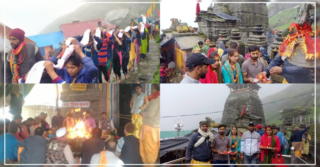 Grand Kalash Yatra taken out to Lord Tungnath Dham. Hillvani News