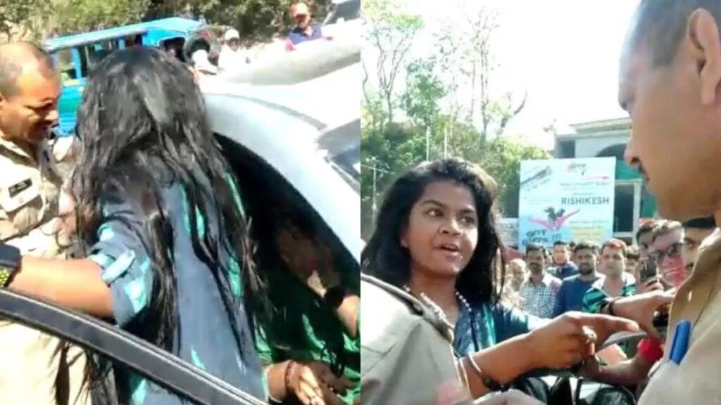 Female tourist created ruckus. Hillvani News