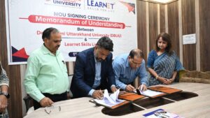 MoU signed between Devbhoomi Uttarakhand University and Lernet. Hillvani News