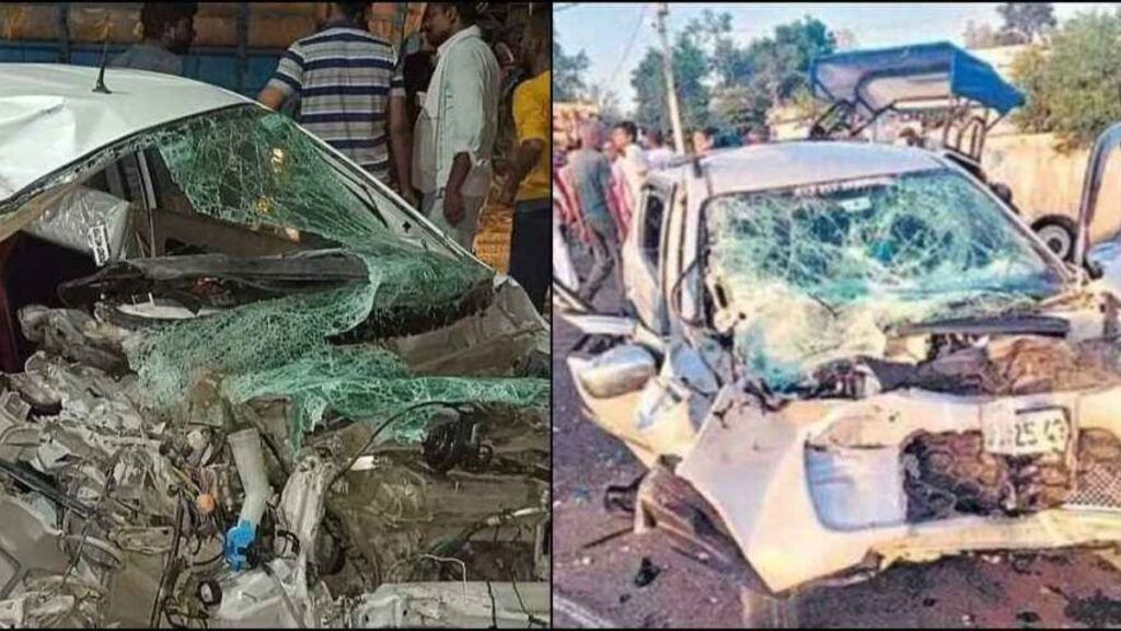 Car collided with tractor painful death of two. Hillvani News