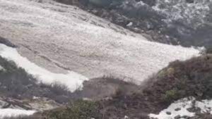 Glacier broke in Hemkund Sahib late evening. Hillvani News
