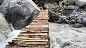 Temporary bridge. Hillvani News