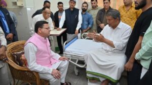 CM Dhami met Harish Rawat. Hillvani News