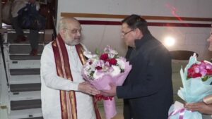 Union Home Minister Amit Shah reached Uttarakhand. Hillvani News