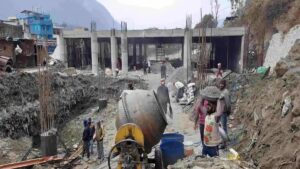Construction work of Uttarkashi bus stand on final stage