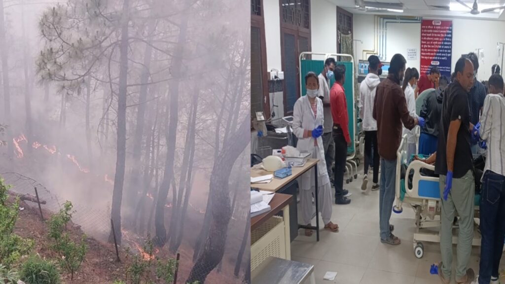 A massive fire broke out in the forest of Soonrakot