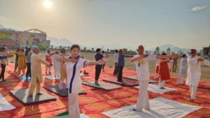 International Yoga Day. Hillvani News