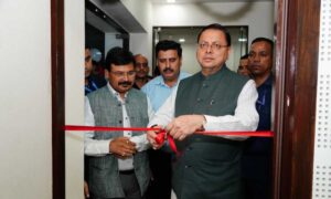 सीएम धामी ने किया देहरादून में अमर उजाला डिजिटल ऑफिस