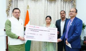 मुख्यमंत्री धामी से बुधवार को मुख्यमंत्री आवास में यूनियन बैंक