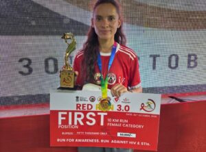 गौरव का पल : उत्तराखण्ड की अनीशा ने 10 किलोमीटर की 3.0 राष्ट्रीय रेड रन मैराथन प्रतियोगिता में किया प्रथम स्थान प्राप्त